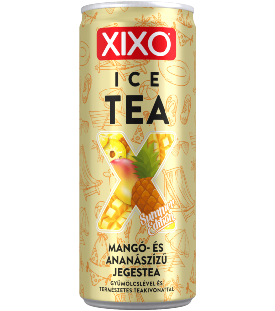 XIXO ICE TEA MANGÓ ÉS ANANÁSZ ÍZŰ JEGESTEA 0,25L - SUMMER EDITION